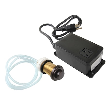 Single Outlet Garbage Disposal Air Switch Kit, Oil Rubbed Bronze